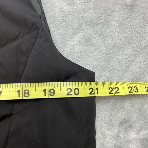 Talbots‎ Down Filled Quilted Puffer Vest Jacket Womens L Black Zip Pockets - Picture 6 of 7